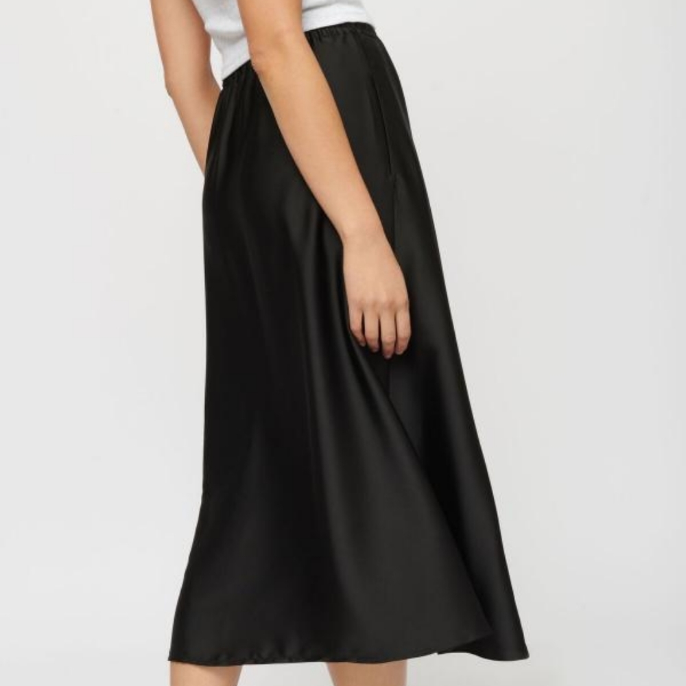 DYANMITE Pull On Satin Midi Skirt